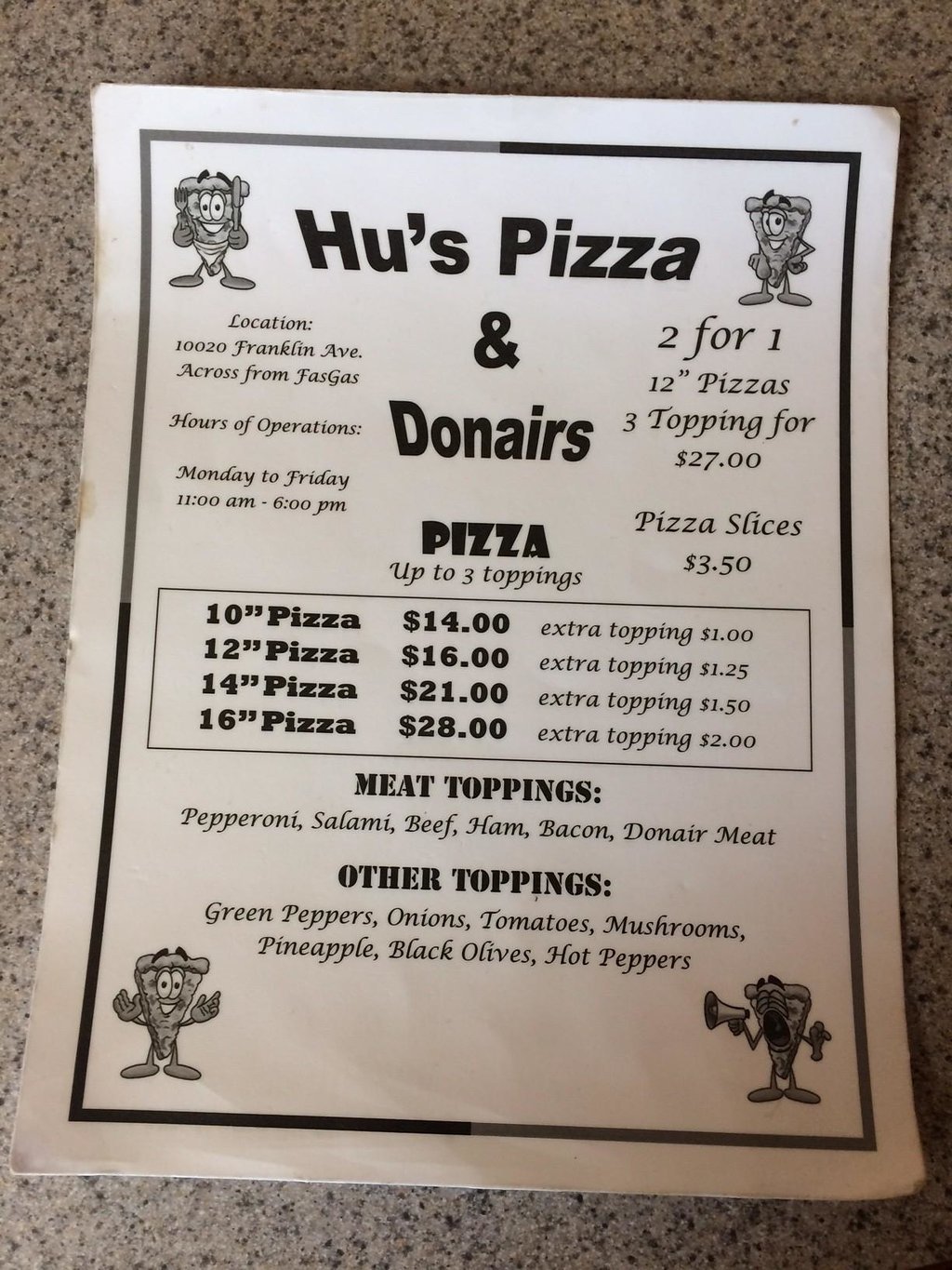 Hu`s Pizza & Donairs