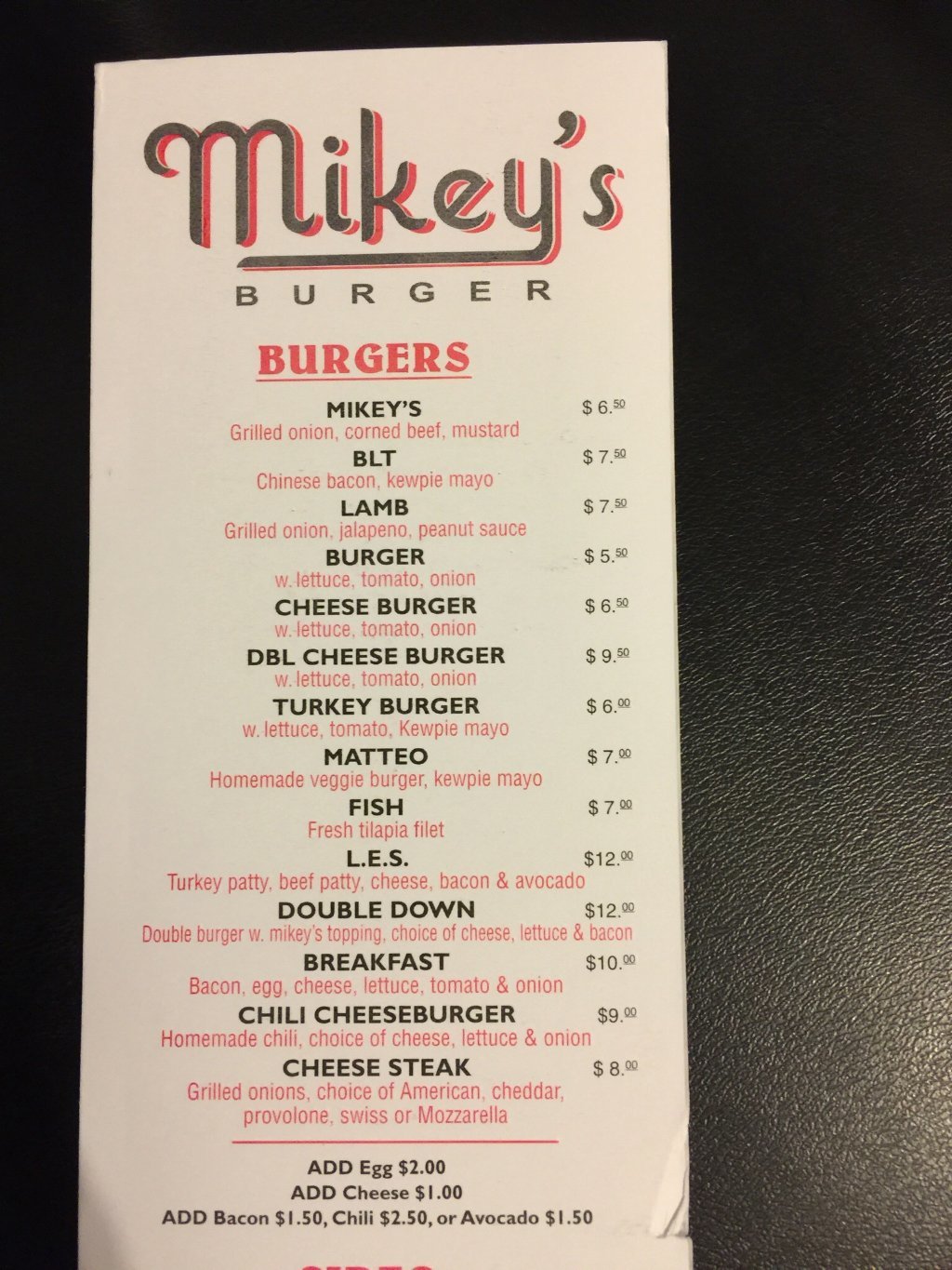 Mikey`s Burger